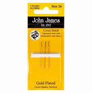 Size 26 Gold Plated Cross Stitch Needles #JG19826 from John James 